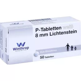 P TABLETTEN biały 8 mm, 50 szt