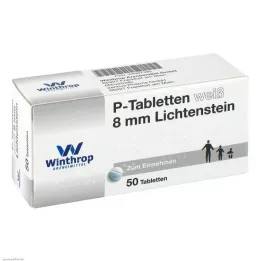 P TABLETTEN biały 8 mm, 50 szt