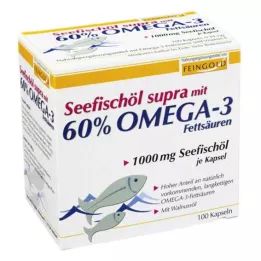 SEEFISCHÖL Supra z 60% omega-3 w kapsułkach miękkich, 100 szt