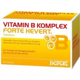 VITAMIN B KOMPLEX tabletki forte Hevert, 200 szt