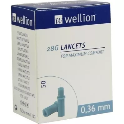 WELLION Lancety 28 G, 50 szt