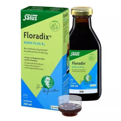 Floradix żelazo plus wegański tonik B12, 250 ml