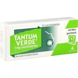 TANTUM VERDE pastylka 3 mg o smaku miętowym, 20 szt