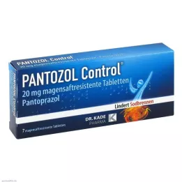 PANTOZOL Tabletki powlekane dojelitowe Control 20 mg, 7 szt