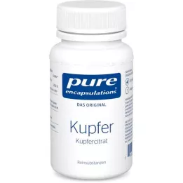 PURE ENCAPSULATIONS Cytrynian miedzi w kapsułkach, 60 kapsułek