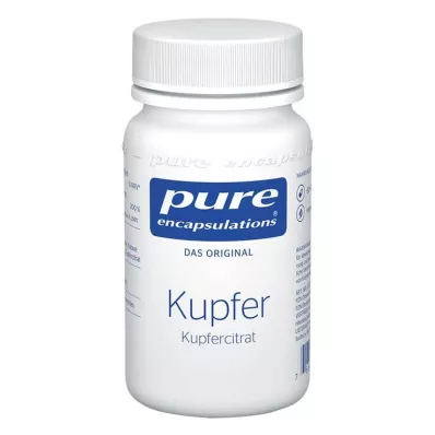 PURE ENCAPSULATIONS Cytrynian miedzi w kapsułkach, 60 kapsułek