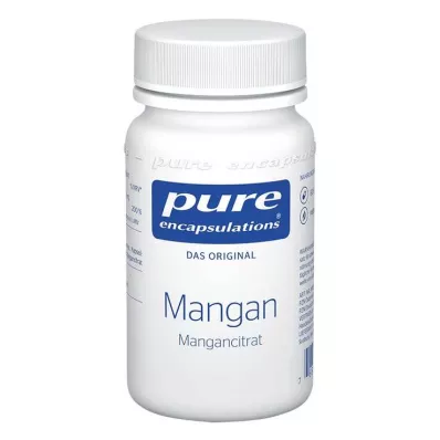 PURE ENCAPSULATIONS Mangan Kapsułki cytrynianu manganu, 60 kapsułek