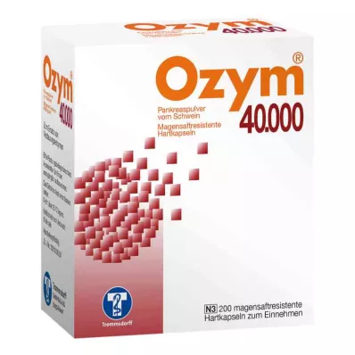 OZYM 40 000 kapsułek twardych powlekanych dojelitowo, 200 szt