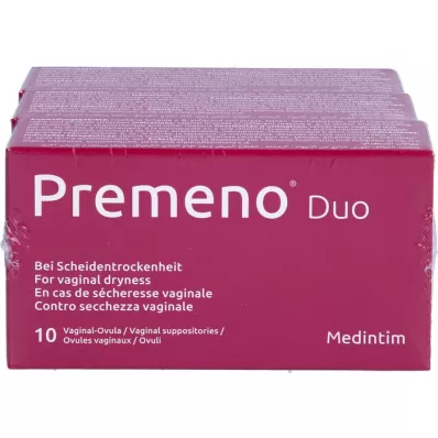 PREMENO Pochwa dopochwowa Duo, 3 x 10 szt
