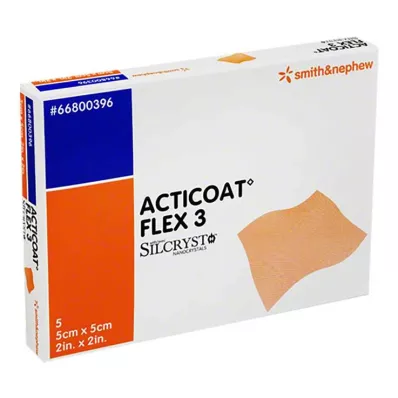 ACTICOAT Opatrunek Flex 3 5x5 cm, 5 szt