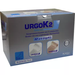 URGOK2 Compr.Syst.8cm Ankle circumf.25-32cm, 6 szt