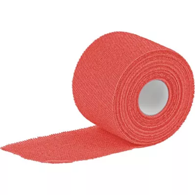 PEHA-HAFT Kolorowy bandaż mocujący 6 cmx20 m czerwony, 1 szt