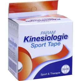 KINESIOLOGIE Taśma sportowa 5 cm x 5 m czerwona, 1 szt