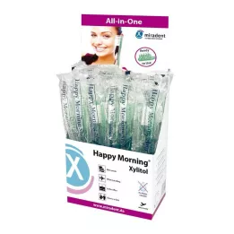 MIRADENT Jednorazowa szczoteczka do zębów Happy Morning Xylitol, 50 szt