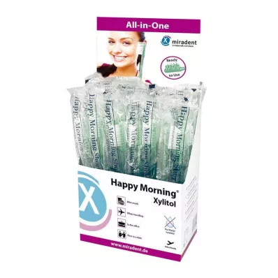 MIRADENT Jednorazowa szczoteczka do zębów Happy Morning Xylitol, 50 szt