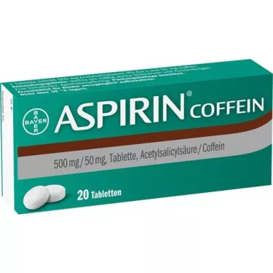 ASPIRIN Tabletki z kofeiną, 20 szt