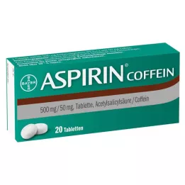 ASPIRIN Tabletki z kofeiną, 20 szt