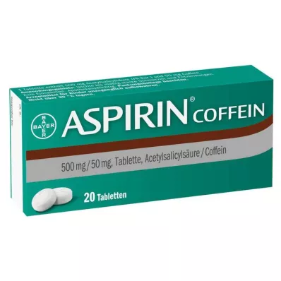 ASPIRIN Tabletki z kofeiną, 20 szt