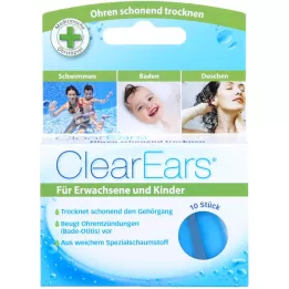 CLEAREARS Zatyczki do uszu do usuwania wody, 10 szt