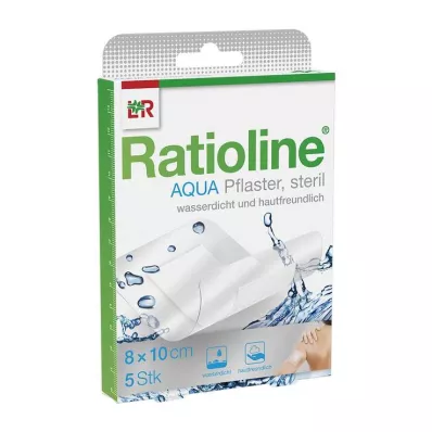 RATIOLINE aqua Shower Plaster Plus 8x10 cm sterylny, 5 szt RATIOLINE aqua Shower Plaster Plus 8x10 cm sterylny, 5 szt