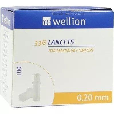 WELLION Lancety 33 G, 100 szt