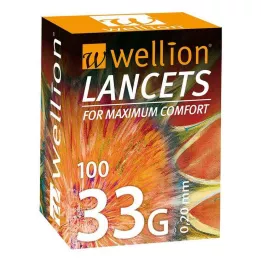 WELLION Lancety 33 G, 100 szt