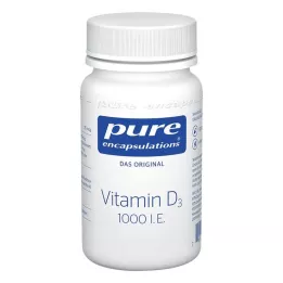PURE ENCAPSULATIONS Witamina D3 1000 j.m. w kapsułkach, 60 kapsułek