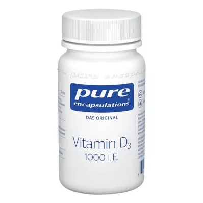 PURE ENCAPSULATIONS Witamina D3 1000 j.m. w kapsułkach, 60 kapsułek