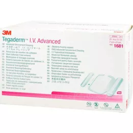 TEGADERM 3M I.V. Advanced Fixation V.7x8 cm 1681, 100 szt
