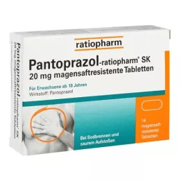 PANTOPRAZOL-ratiopharm SK 20 mg tabletki powlekane dojelitowo, 14 szt