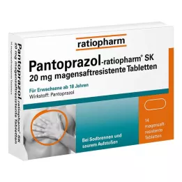 PANTOPRAZOL-ratiopharm SK 20 mg tabletki powlekane dojelitowo, 14 szt