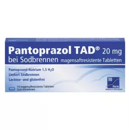 PANTOPRAZOL TAD 20 mg b.Sodbrenn. tabletki dojelitowe, 14 szt