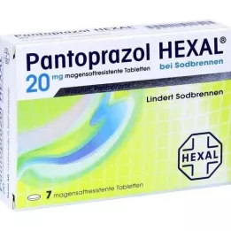 PANTOPRAZOL HEXAL b.Tabletki powlekane dojelitowe na zgagę, 7 szt