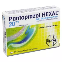 PANTOPRAZOL HEXAL b.Tabletki powlekane dojelitowe na zgagę, 7 szt