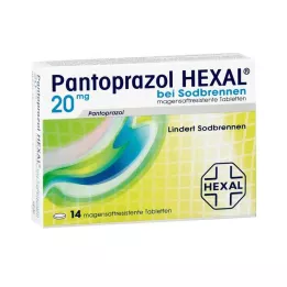 PANTOPRAZOL HEXAL b.Tabletki powlekane dojelitowe na zgagę, 14 szt