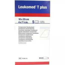 LEUKOMED transp.plus sterylne plastry 10x20 cm, 5 szt