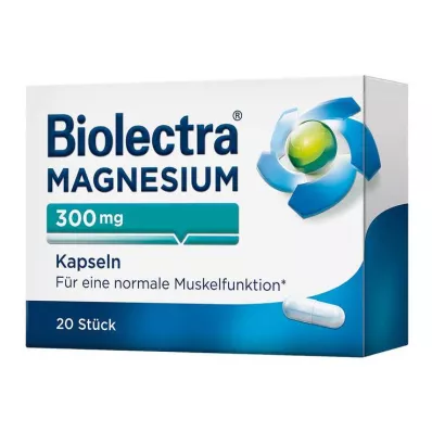 BIOLECTRA Magnez 300 mg kapsułki, 20 szt