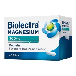 BIOLECTRA Magnez 300 mg w kapsułkach, 40 kapsułek