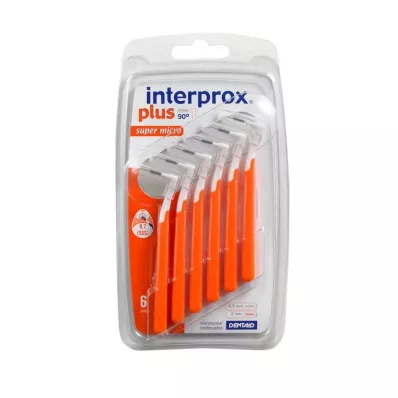 INTERPROX plus wkładki międzyzębowe super micro orange, 6 szt