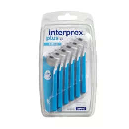 INTERPROX plus stożkowa niebieska szczoteczka międzyzębowa, 6 szt