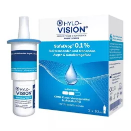 HYLO-VISION SafeDrop 0,1% krople do oczu, 2X10 ml