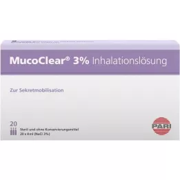 MUCOCLEAR 3% roztwór inhalacyjny NaCl, 20 x 4 ml