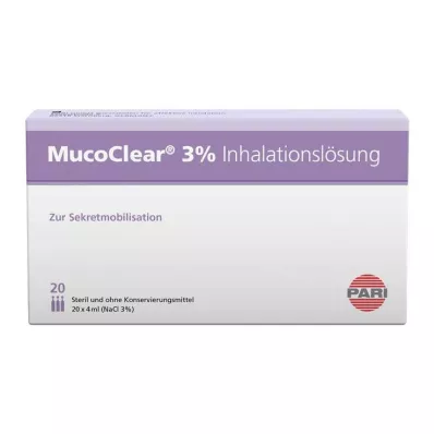 MUCOCLEAR 3% roztwór inhalacyjny NaCl, 20 x 4 ml MUCOCLEAR 3% roztwór inhalacyjny NaCl, 20 x 4 ml