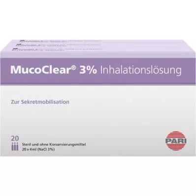 MUCOCLEAR 3% roztwór inhalacyjny NaCl, 60 x 4 ml