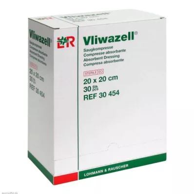 VLIWAZELL Kompresy chłonne sterylne 20x20 cm, 30 szt