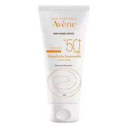 AVENE Mleczko do opalania SPF 50+ mineralne, 100 ml