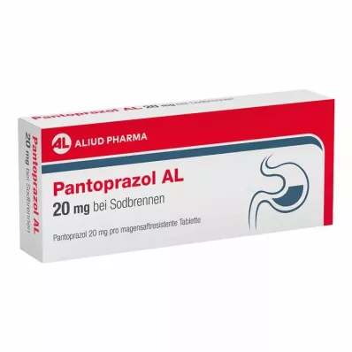 PANTOPRAZOL AL 20 mg na zgagę tabletki powlekane dojelitowo, 7 szt PANTOPRAZOL AL 20 mg na zgagę tabletki powlekane dojelitowo, 7 szt