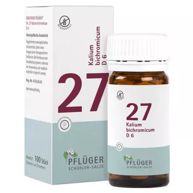 Biochemia Pflueger 27 Kalium bichromicum D 6 tabletek, 100 szt