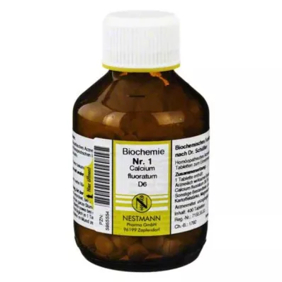 BIOCHEMIE 1 Calcium fluoratum D 6 tabletek, 400 szt