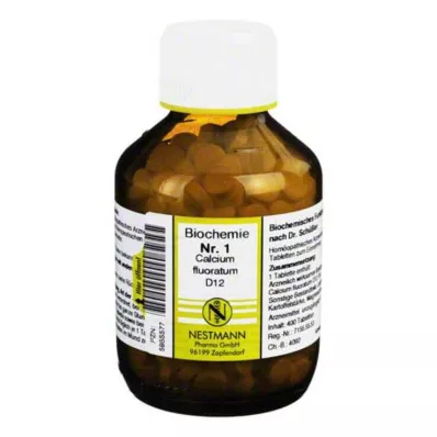 BIOCHEMIE 1 Calcium fluoratum D 12 tabletek, 400 szt